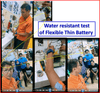 Flexible Thin Battery with Voltage Control: a discovery